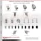 Service Caster 3 Inch 316SS Gray Polyurethane Swivel 1-5/8 Inch Expanding Stem Caster Set SCC SCC-SS316EX20S314-PPUB-158-4 - alternate 3